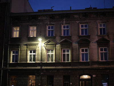 Kraków nocą część nie zabytkowa. 4