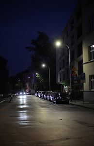 Kraków nocą część nie zabytkowa. 7