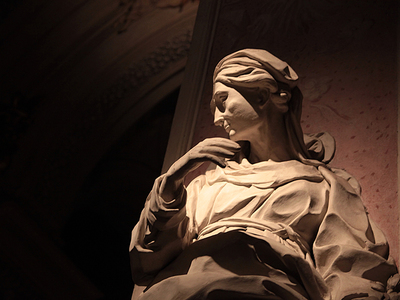 Rzeźba w kościele świętej Anny w Krakowie