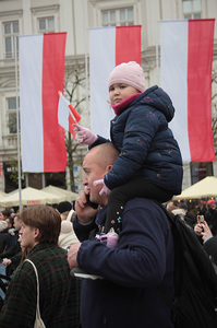 Prawicowa akcja na rynku głównym w Krakowie 11 listopada. 4