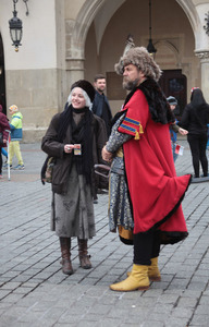 Prawicowa akcja na rynku głównym w Krakowie 11 listopada. 11