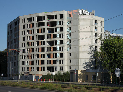 Blok w Nowej Hucie W trakcie budowy