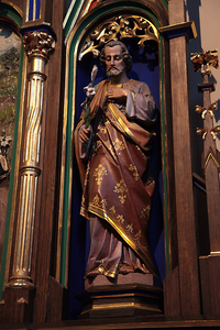 Szopka w krakowskim kościele Bernardynów i inne ujęcia wnętrz świątyni. Szopka u św Józefa. 11