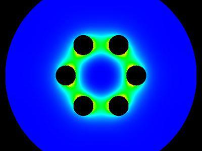 Sekstupol elektrostatyczny 2D 9