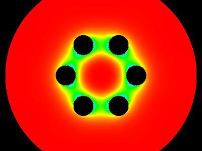 Sekstupol elektrostatyczny 2D 10