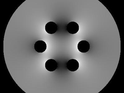 Sekstupol elektrostatyczny 2D 13