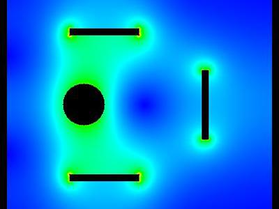 Pole elektrostatyczne dziwnego układu płytek 3