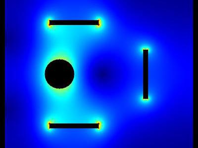 Pole elektrostatyczne dziwnego układu płytek 5