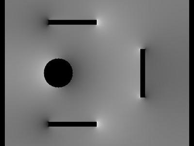 Pole elektrostatyczne dziwnego układu płytek 14