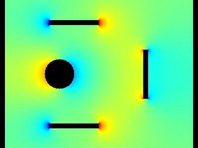 Pole elektrostatyczne dziwnego układu płytek 18
