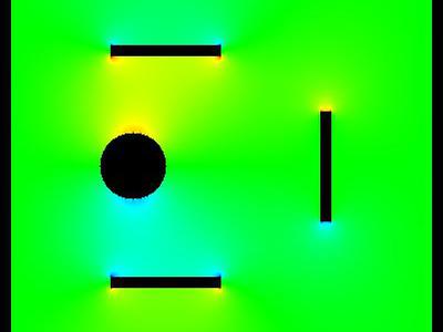 Pole elektrostatyczne dziwnego układu płytek 21