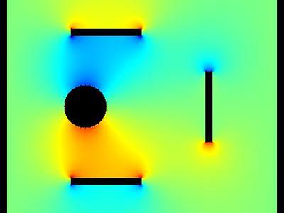 Pole elektrostatyczne dziwnego układu płytek 24