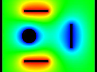 Pole elektrostatyczne dziwnego układu płytek 27