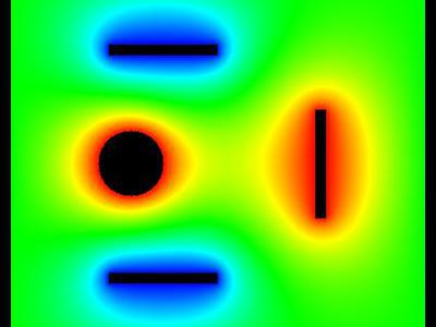 Pole elektrostatyczne dziwnego układu płytek 28