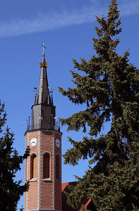 Kościół Matki Boskiej Dobrej Rady , architektura Prokocimia i park Jerzmanowskiego , w Krakowie. 47