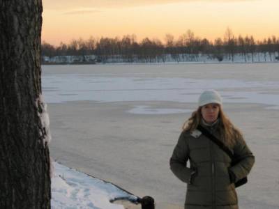 Małgosia nad jeziorem Sosina